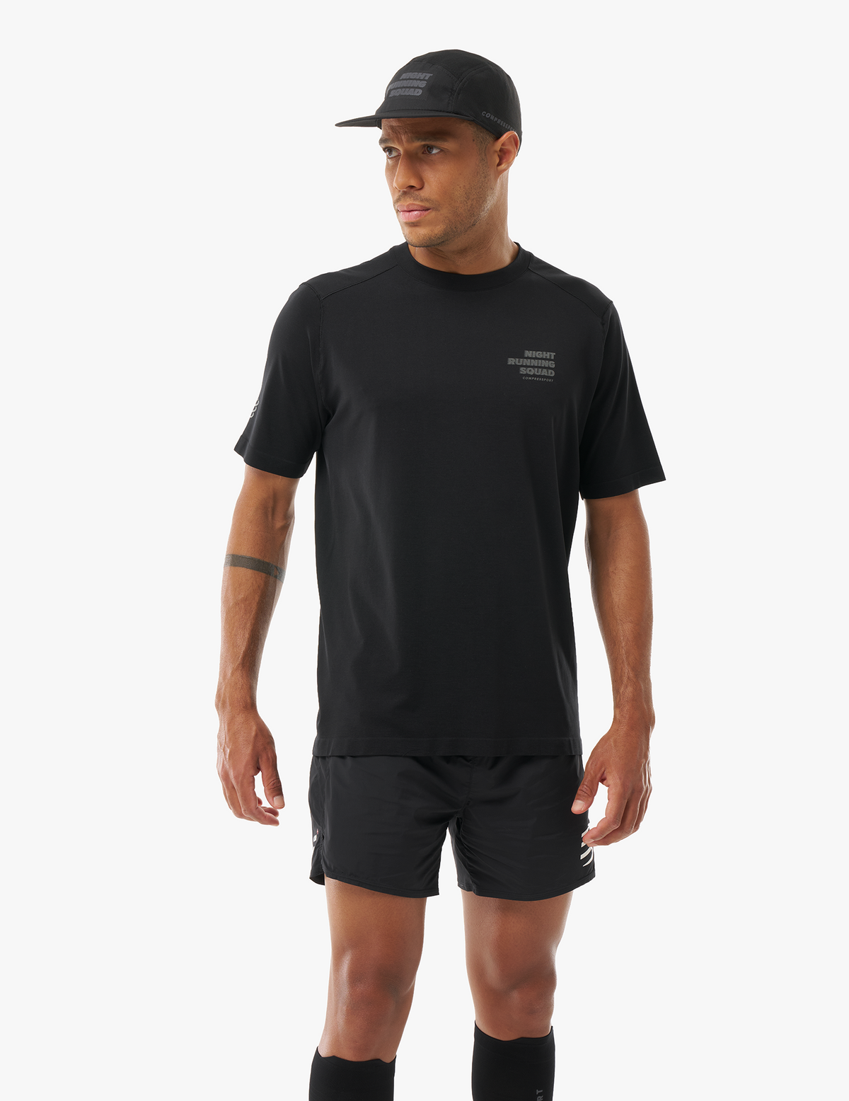 Performance Tshirt - Night Running Squad - Black