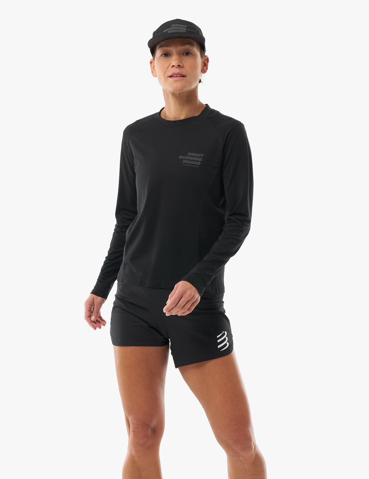 Performance Tshirt - Night Running Squad Black