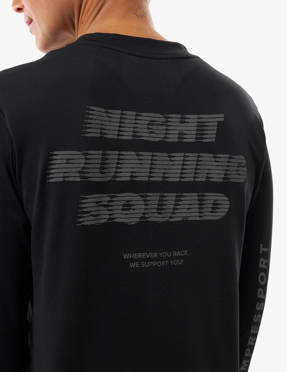 Performance Tshirt - Night Running Squad Black