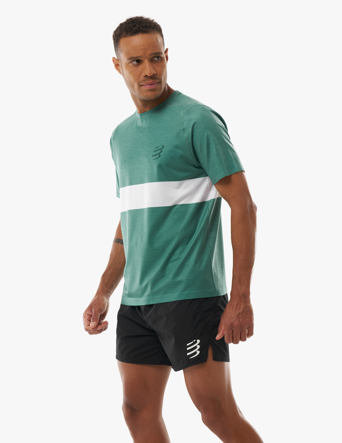 Performance Tshirt Shady Green/White