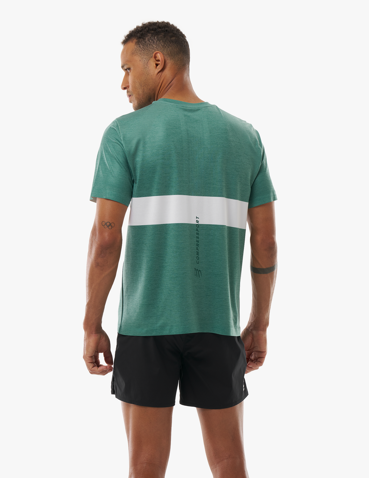 Performance Tshirt Shady Green/White