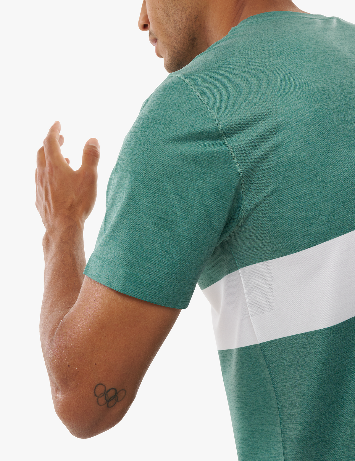 Performance Tshirt Shady Green/White