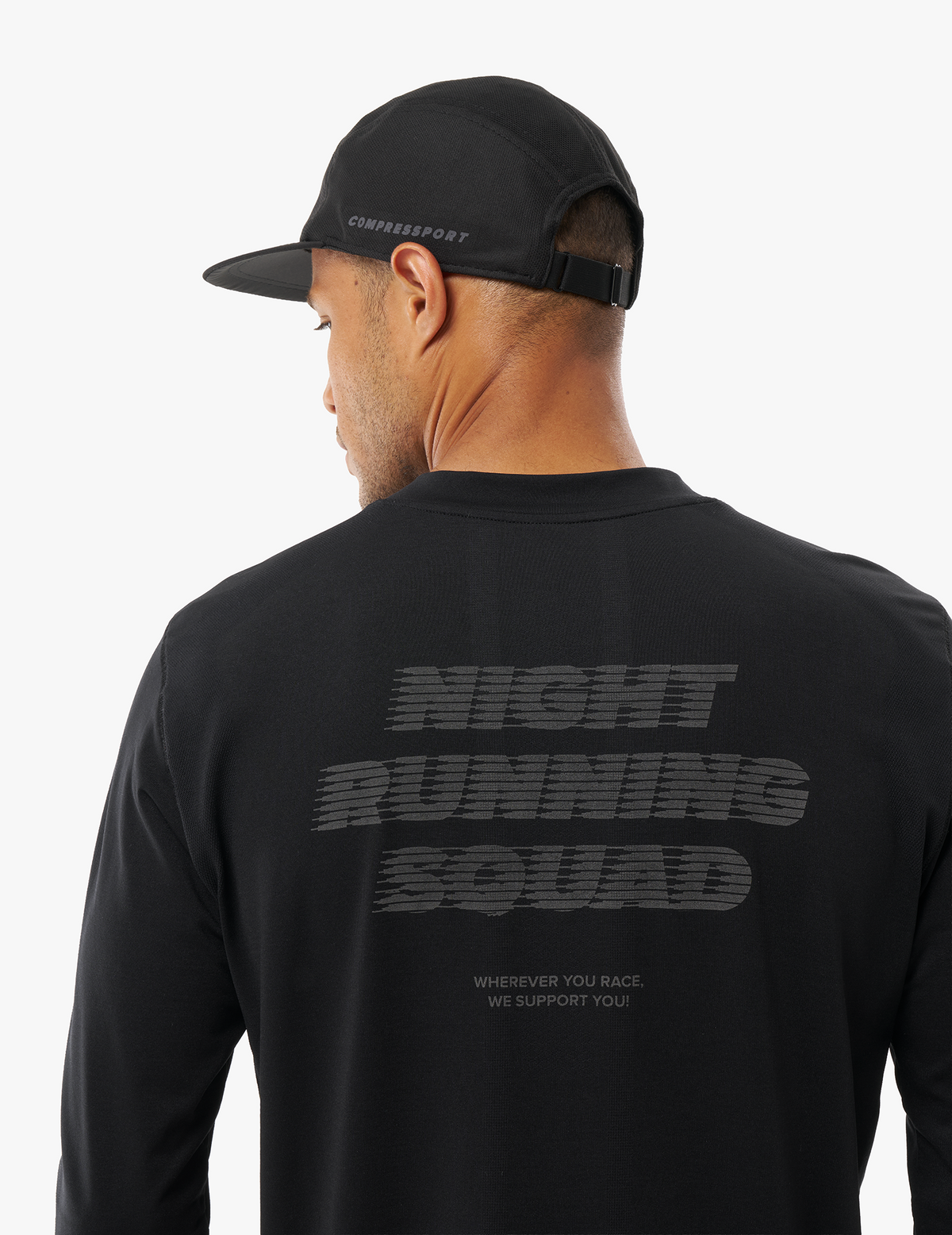 Performance Tshirt - Night Running Squad Black