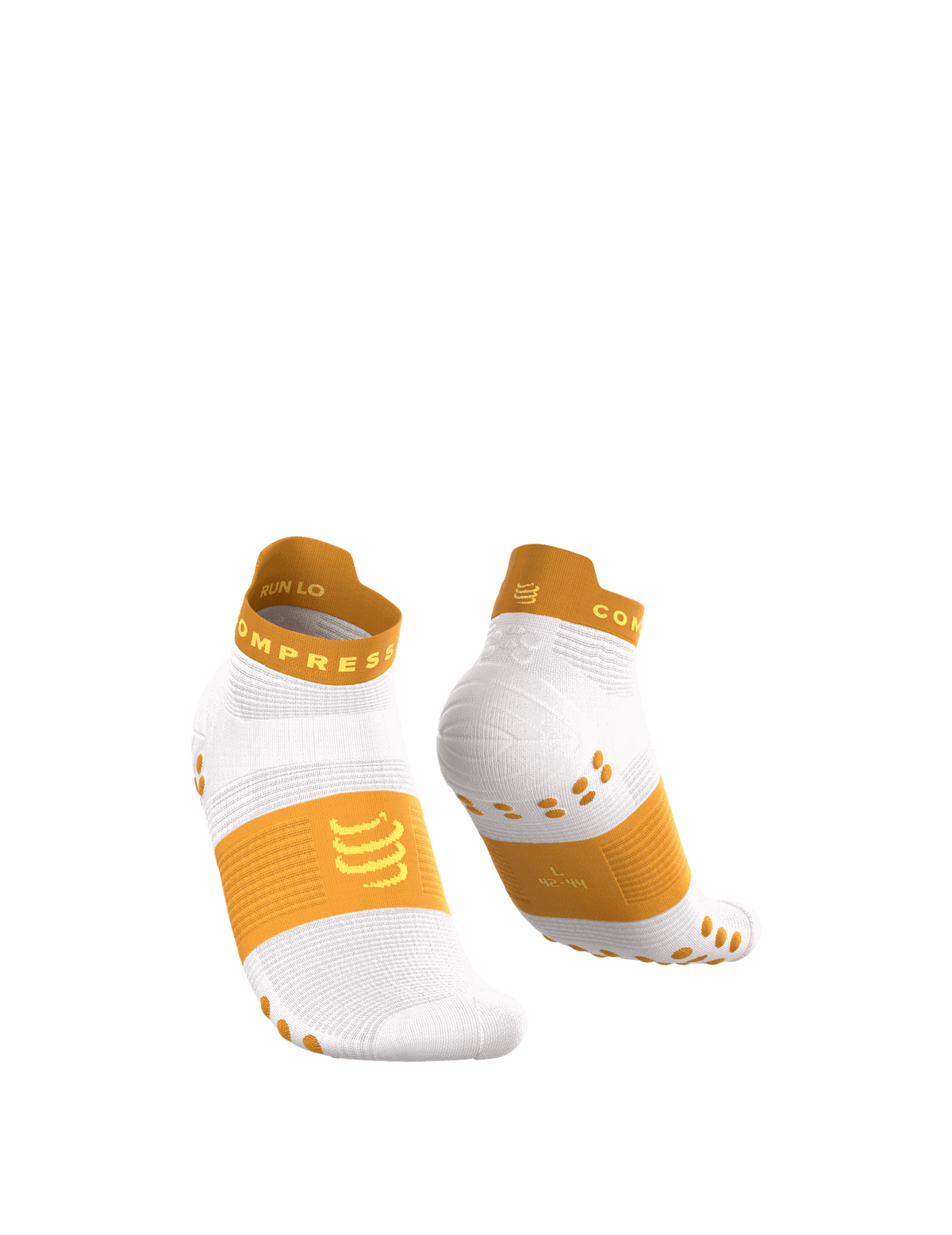 Pro Racing Socks V4.0 Run Low - White/Sunflower