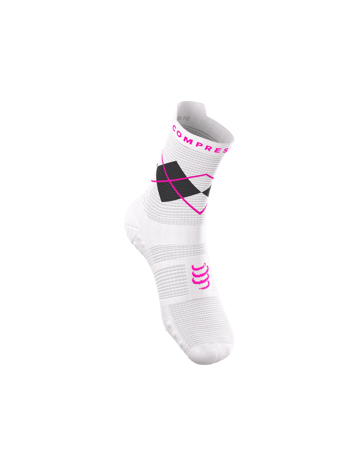 Pro Racing Socks V4.0 Run High - Diamond Neon Pink