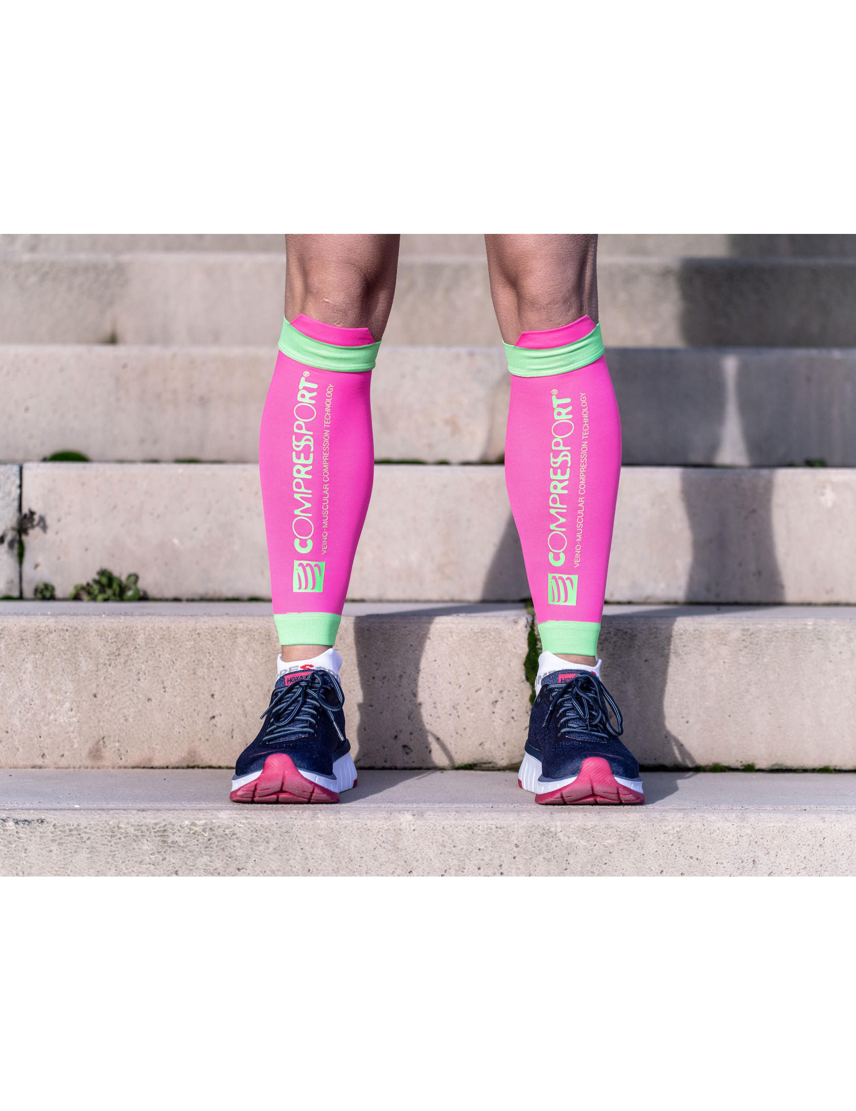 R2V2 calf sleeves fluo pink