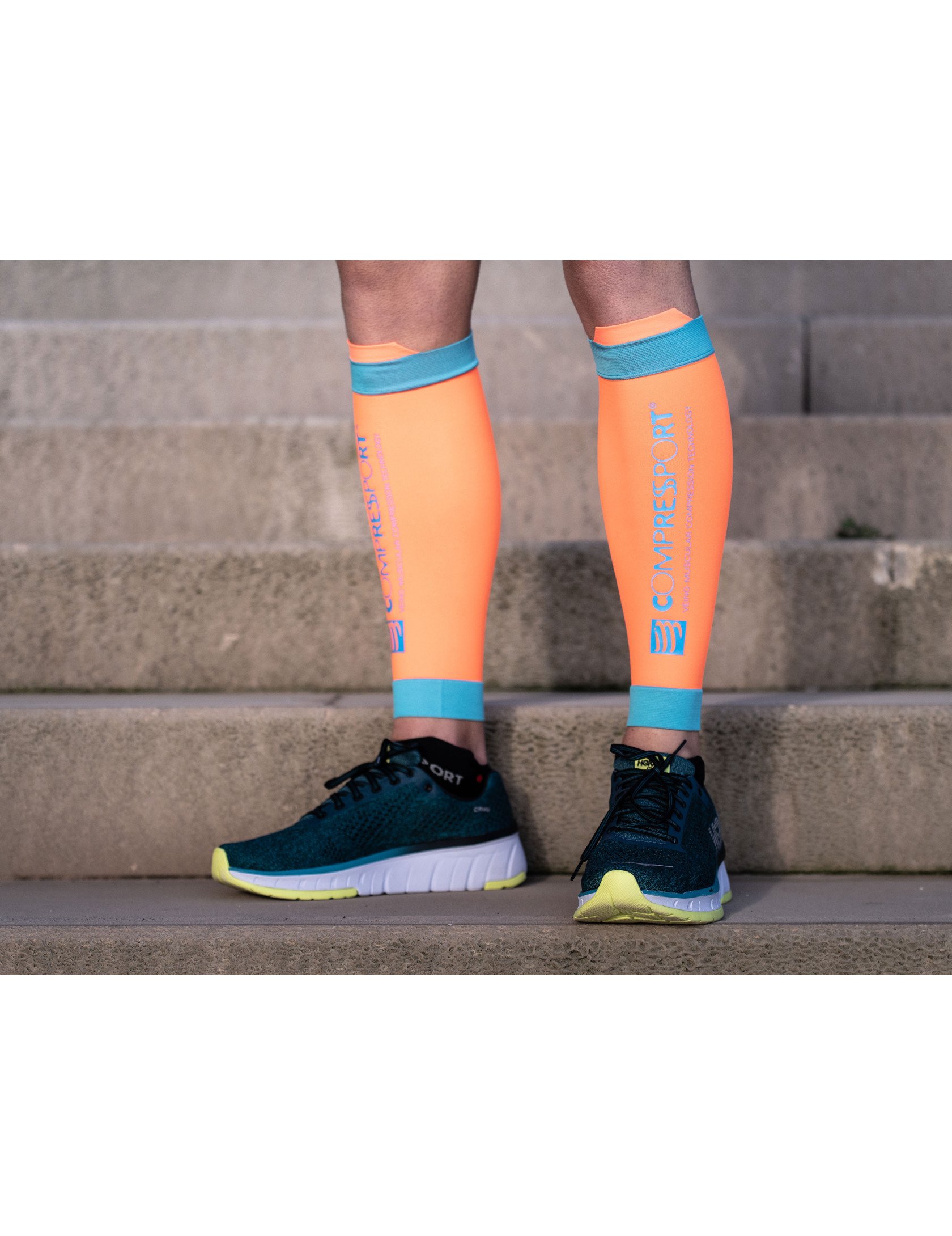R2V2 calf sleeves orange