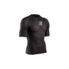 Schwarzes 3D-Thermo-Kurzarmshirt mit 50g