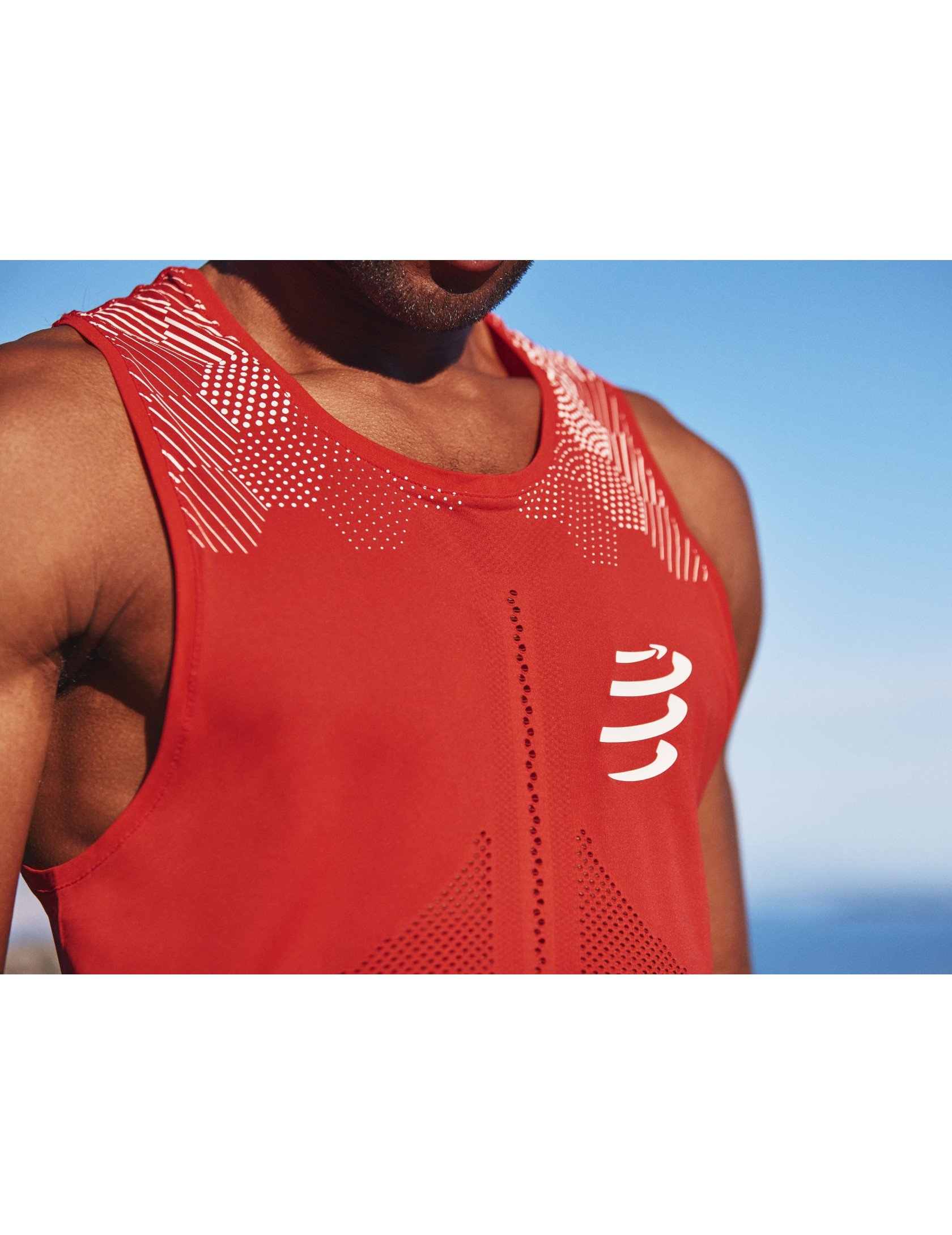 Pro Racing Singlet M - Red/White