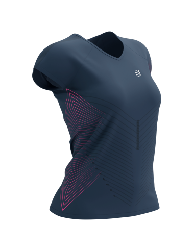 Performance SS Tshirt W - Mood Indigo/Magenta