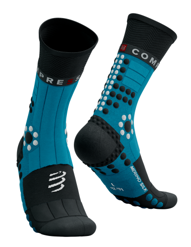 Pro Racing Socks Winter Trail - Mosaic Blue/Black