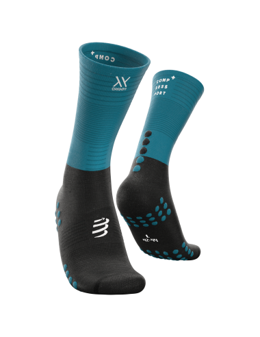 Mid Compression Socks - Mosaic Blue/Black