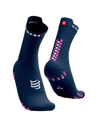 Pro Racing Socks V4.0 Run High - Mood Indigo/Magenta