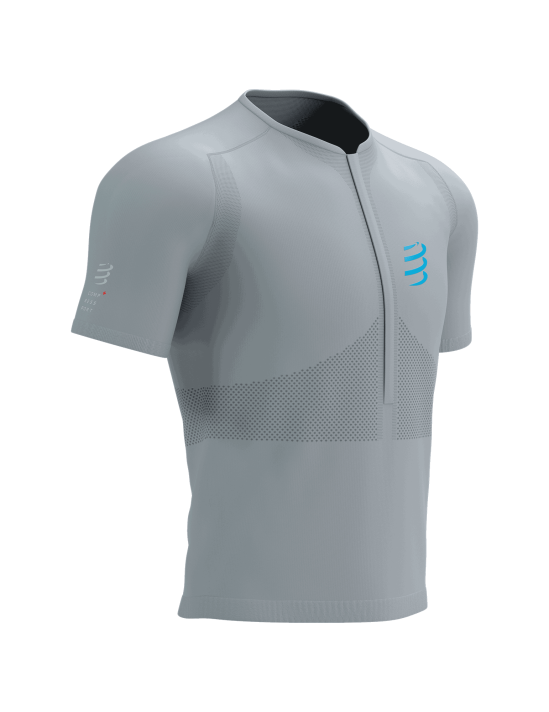 Trail Half-Zip Fitted SS Top ALLOY/HAWAIIAN OCEAN