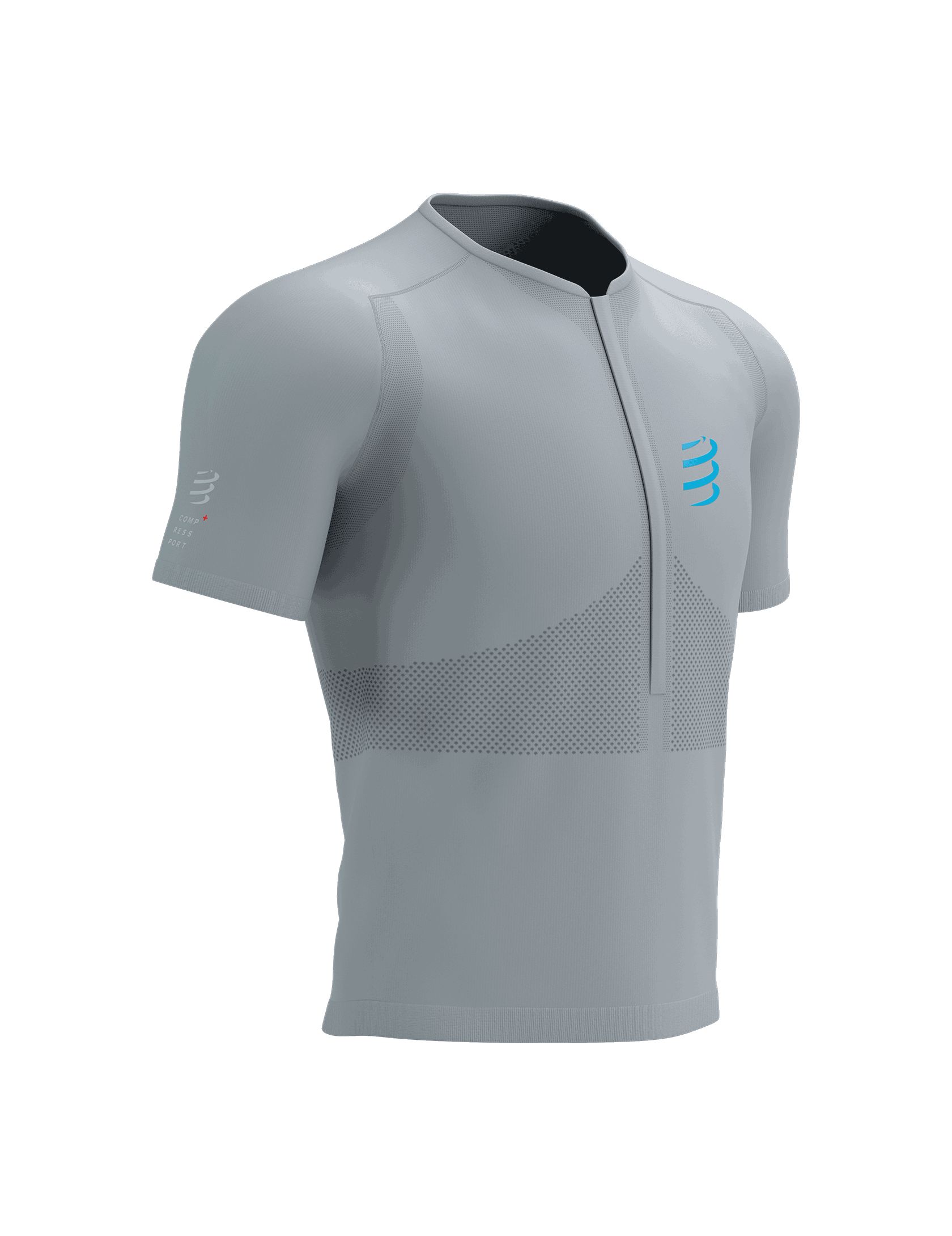 Trail Half-Zip Fitted SS Top ALLOY/HAWAIIAN OCEAN