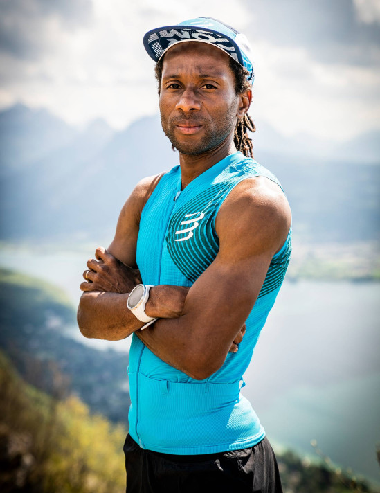 Trail Postural Tank Top M HAWAIIAN OCEAN/SHADED SPRUCE