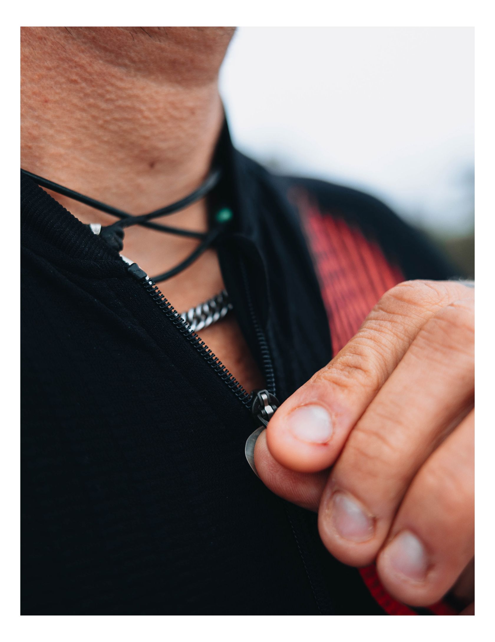 Trail Postural SS Top M BLACK/RED