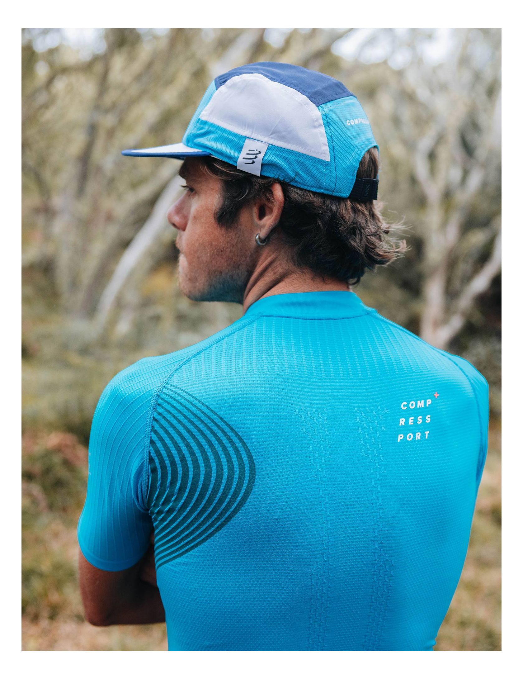 Trail Postural SS Top M - Hawaiian Ocean
