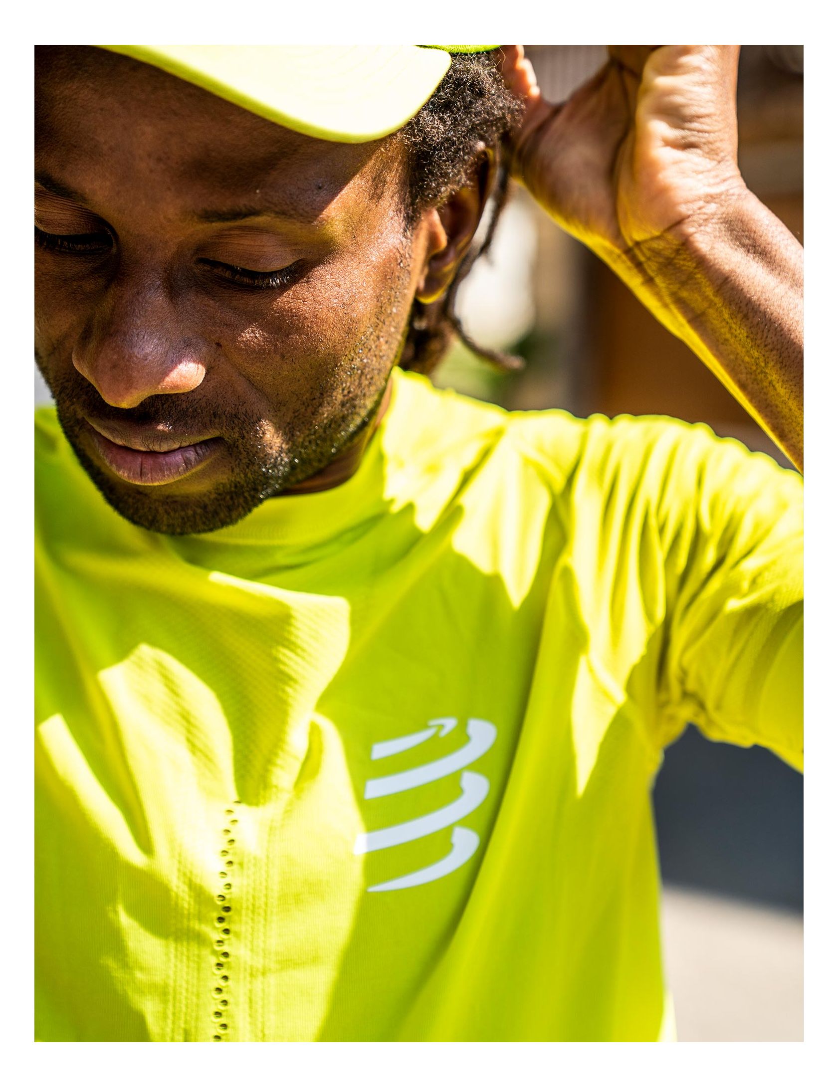Racing SS Tshirt M EVENING PRIMROSE/WHITE