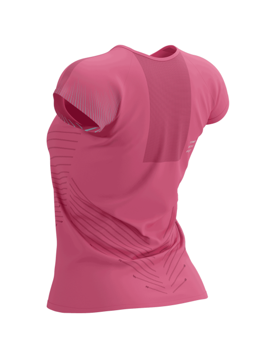 Performance SS Tshirt W HOT PINK/AQUA