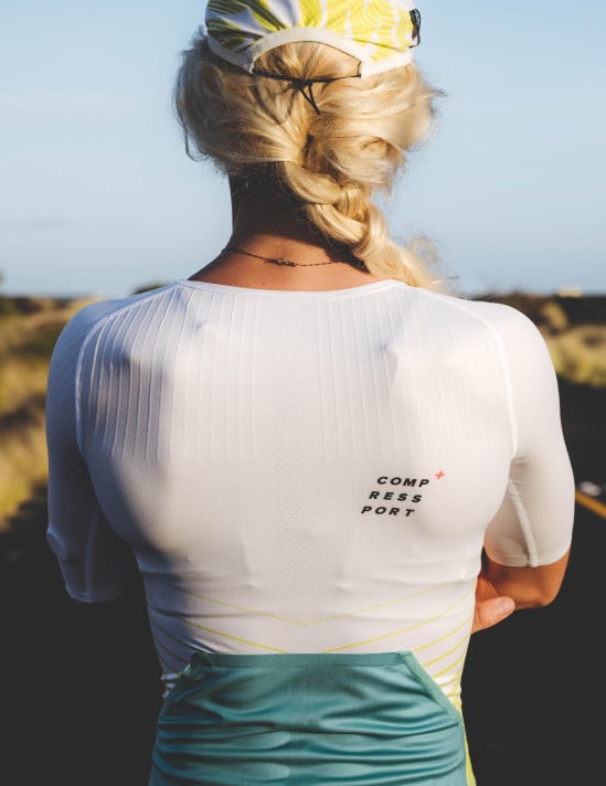 Tri Postural Aero SS Top W WHITE/COLUMBIA