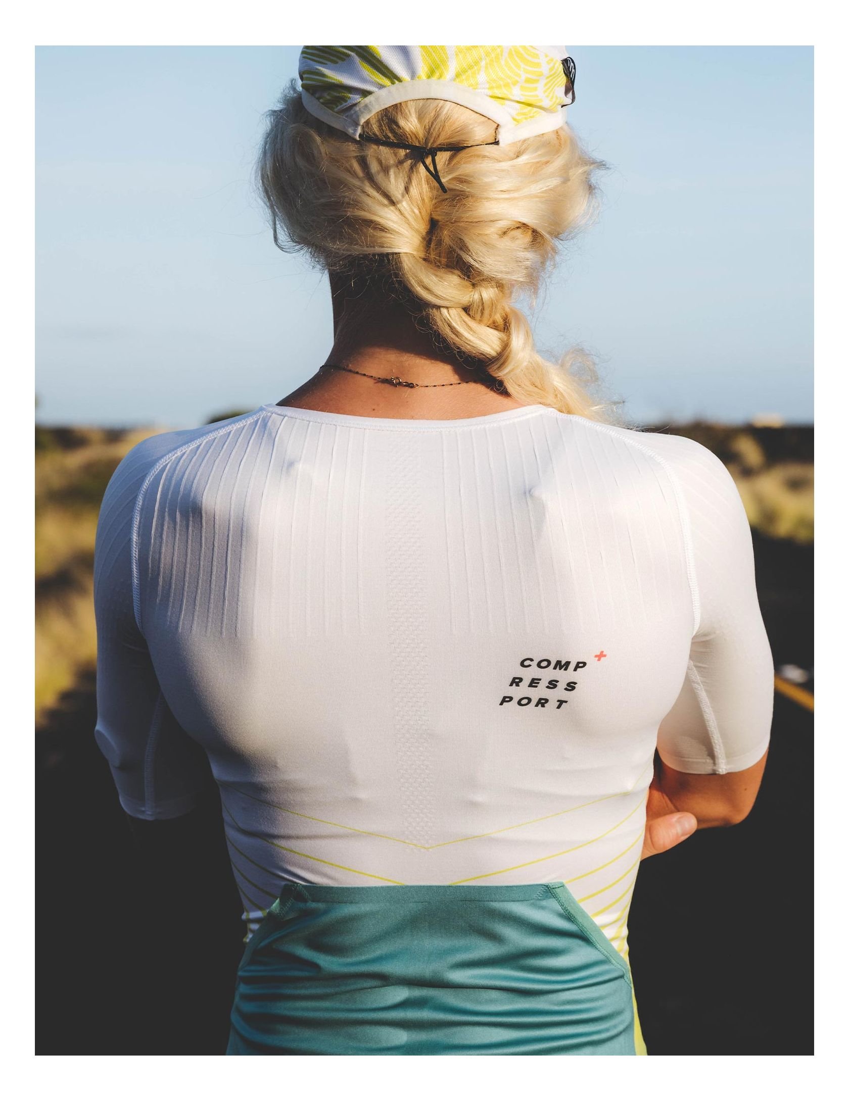 Tri Postural Aero SS Top W WHITE/COLUMBIA