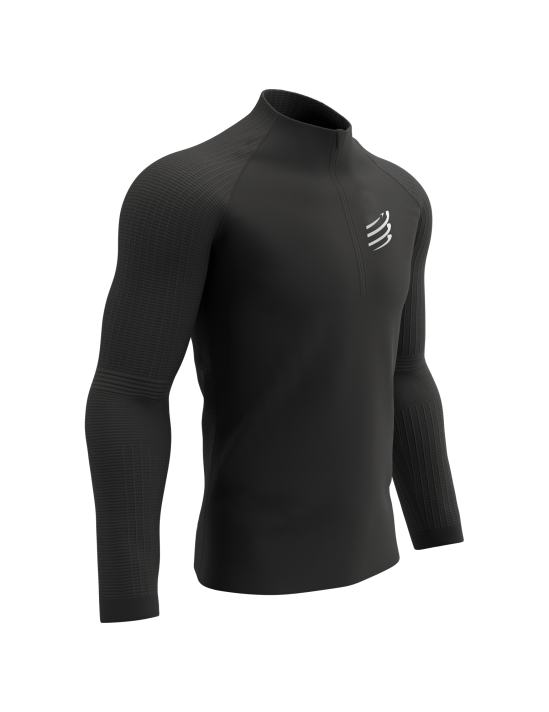 Hurricane Windproof Seamless Half Zip Top - Black