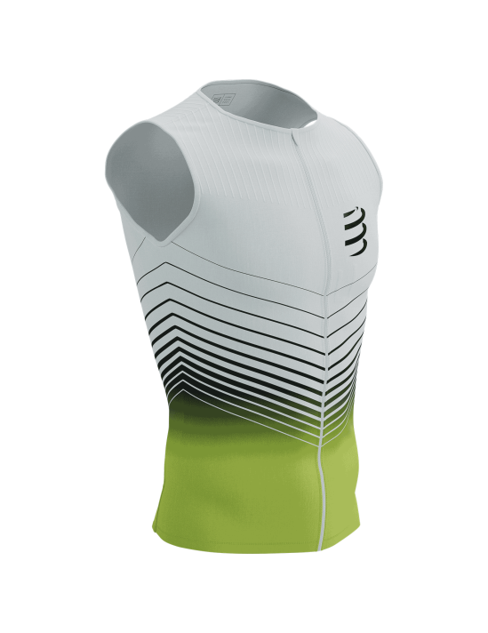 Tri Postural Aero Tank Top M WHITE/EVENING PRIMROSE