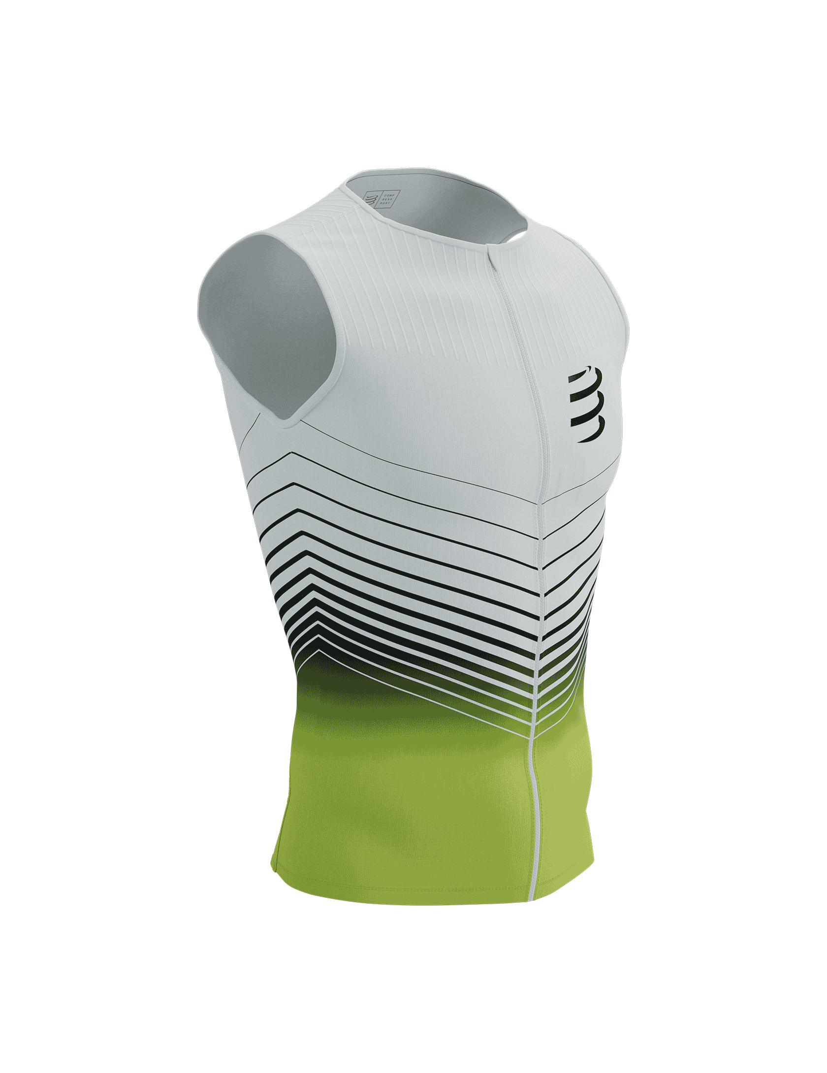 Tri Postural Aero Tank Top M WHITE/EVENING PRIMROSE