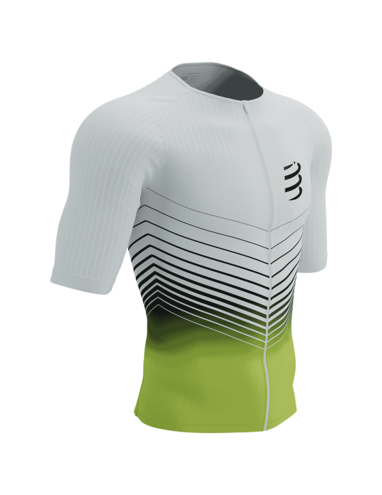 Tri Postural Aero SS Top M WHITE/EVENING PRIMROSE