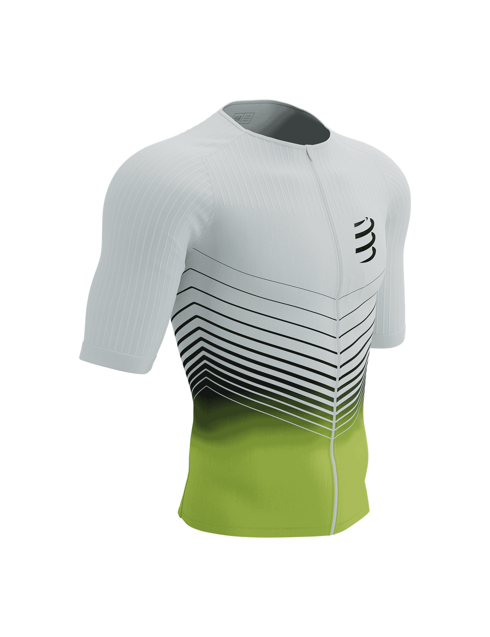 Tri Postural Aero SS Top M WHITE/EVENING PRIMROSE