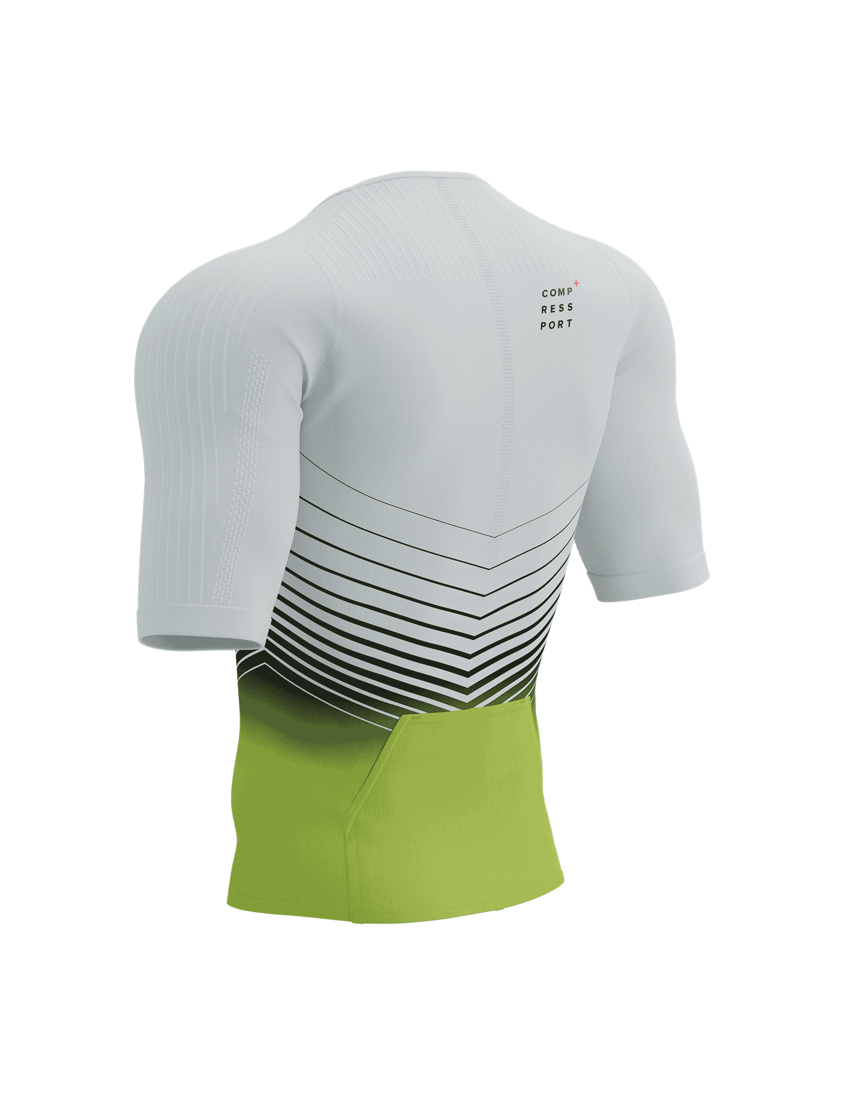 Tri Postural Aero SS Top M WHITE/EVENING PRIMROSE
