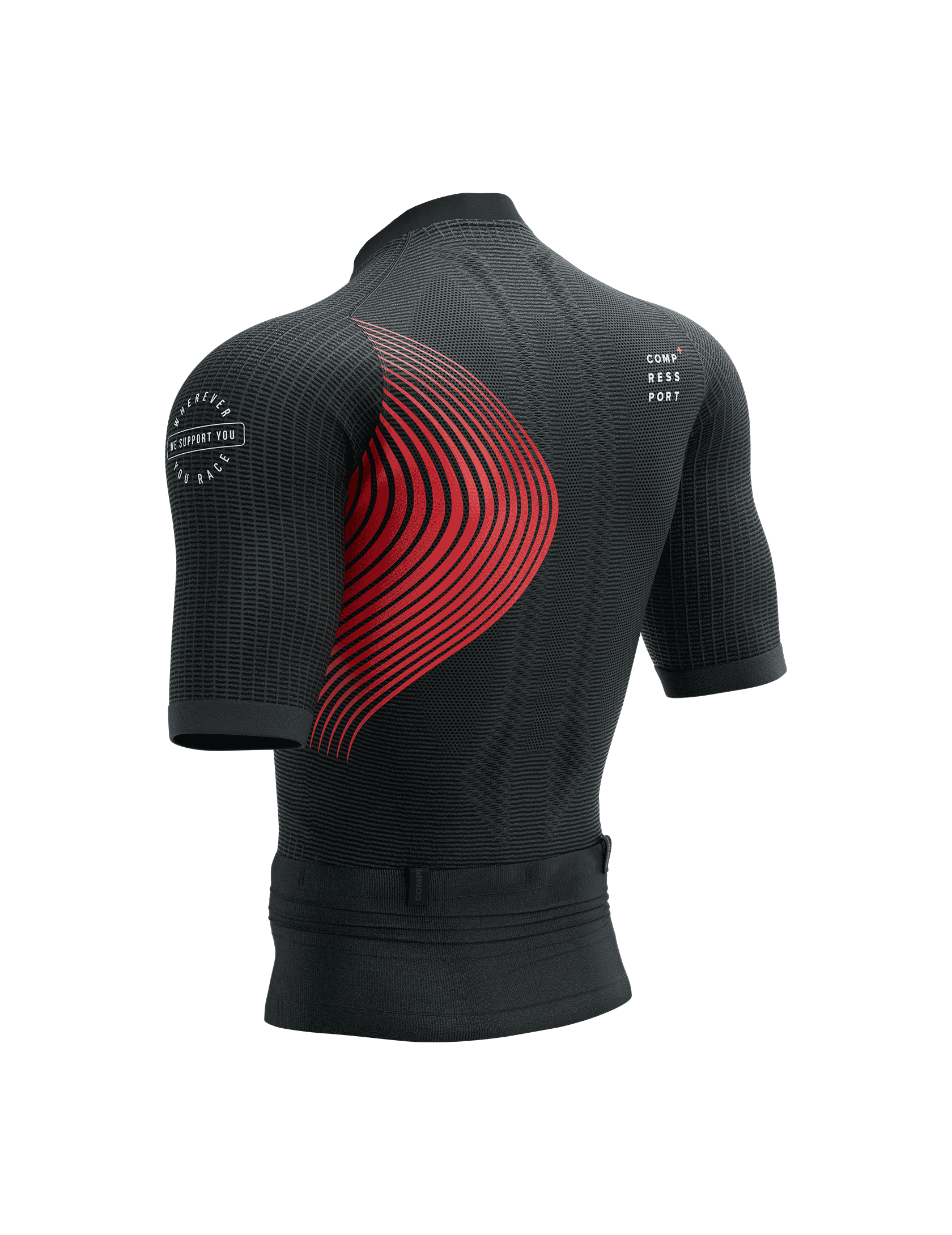 Trail Postural SS Top M BLACK/RED