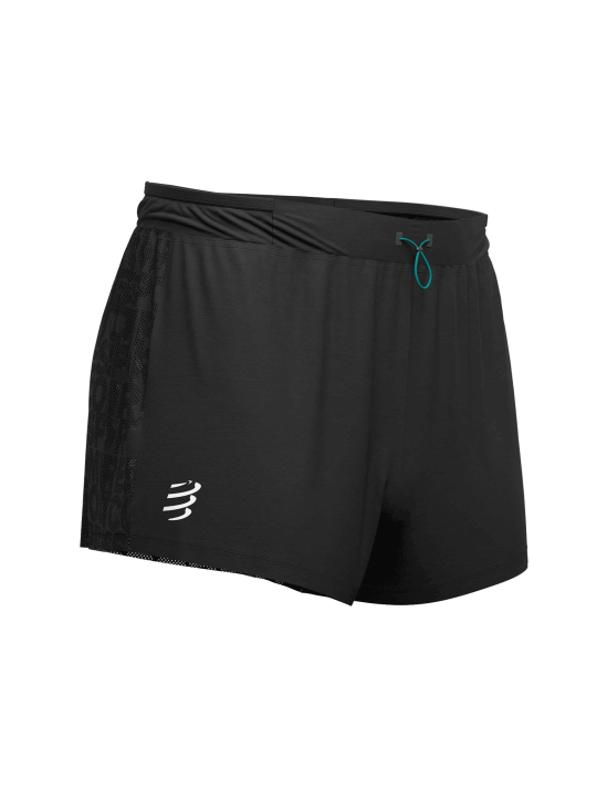 Short da gara con spacco neri