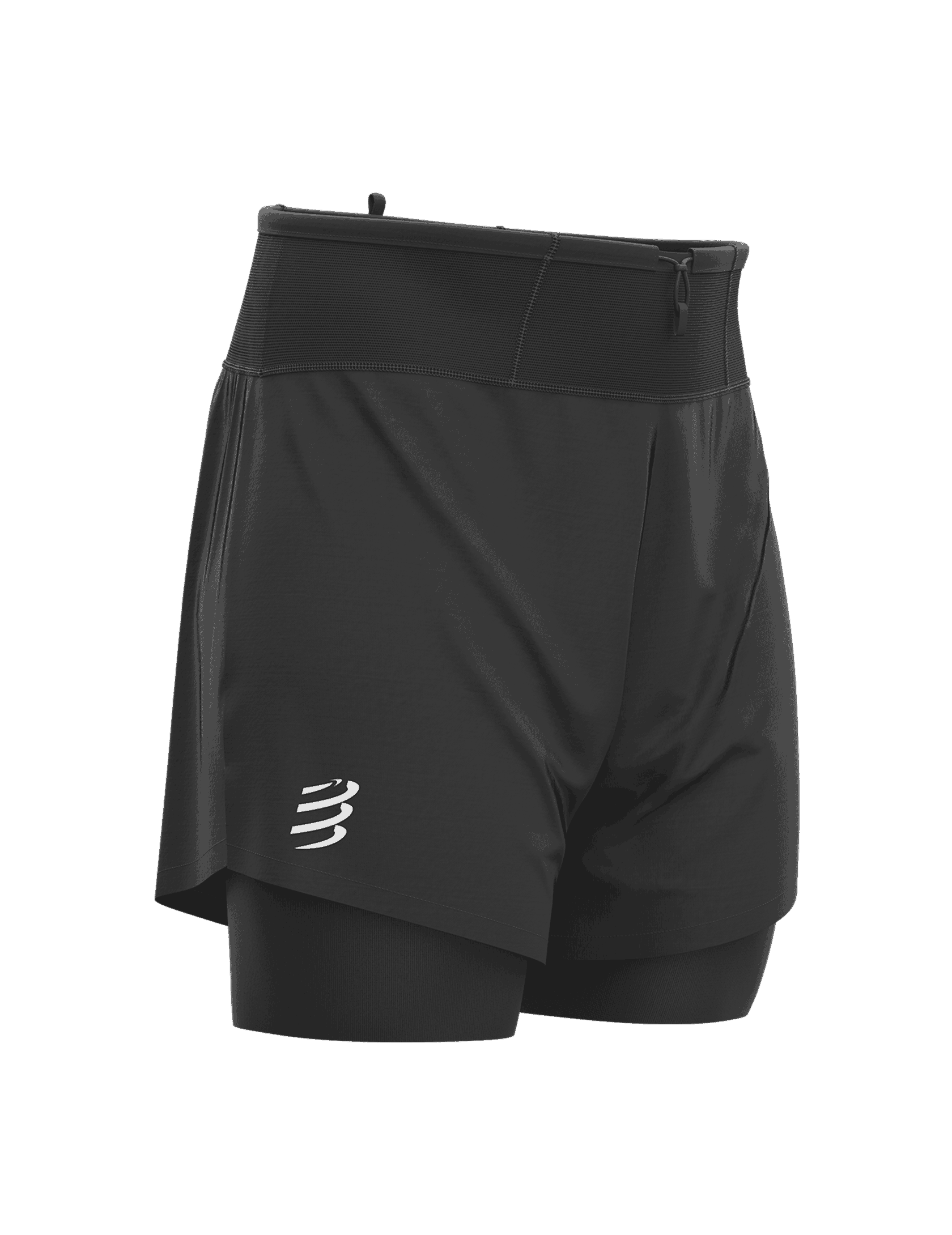 Short 2-in-1 da trail neri