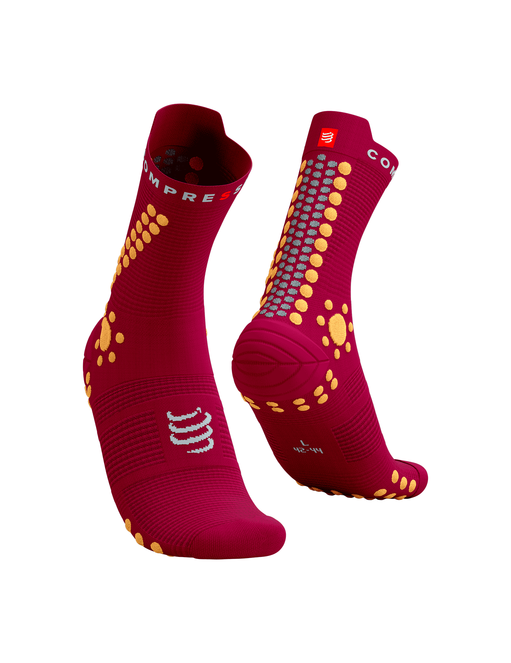 Pro Racing Socks v4.0 Trail PERSIAN RED/BLAZING ORANGE
