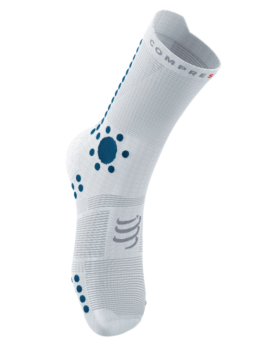 Pro Racing Socks v4.0 Trail - White/Fjord Blue