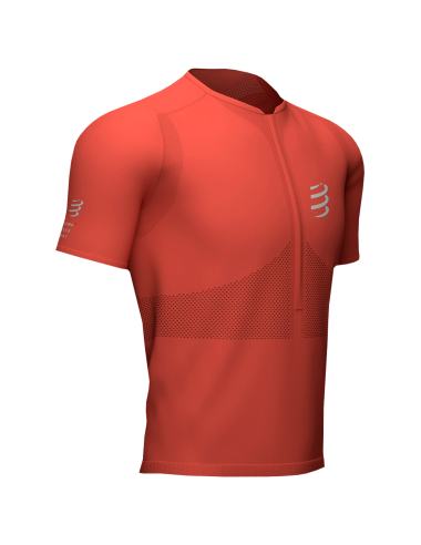 Trail Half-Zip Fitted SS Top | Rouge