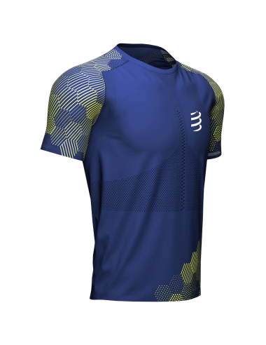 Racing SS Tshirt M - Blue Navy/Flash Yellow