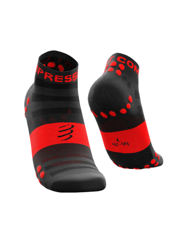 Calzini da gara professionali v3.0 Ultralight Run Low neri/rossi