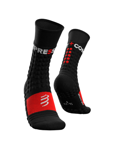 Pro racing socks winter run noir rouge