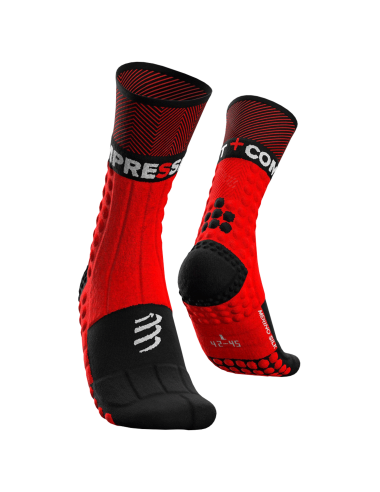 Pro racing socks winter trail rouge noir