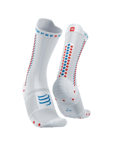 Pro Racing Socks v4.0 Bike - White/Orangeade