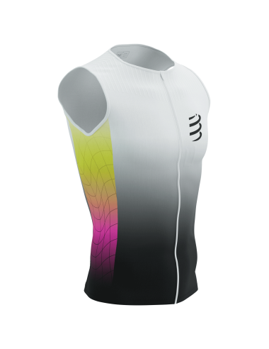 Tri Postural Aero Tank Top M - Black White Print