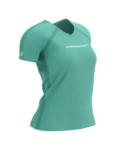 Training SS Logo Tshirt W - Shell Blue