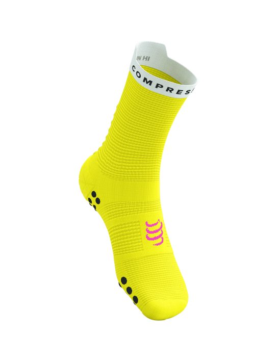 Pro Racing Socks v4.0 Run High SAFE YELLOW/WHITE