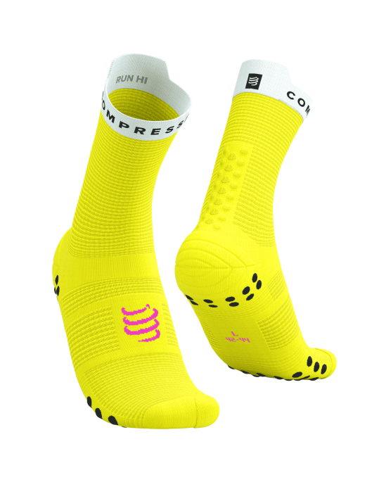 Pro Racing Socks v4.0 Run High SAFE YELLOW/WHITE