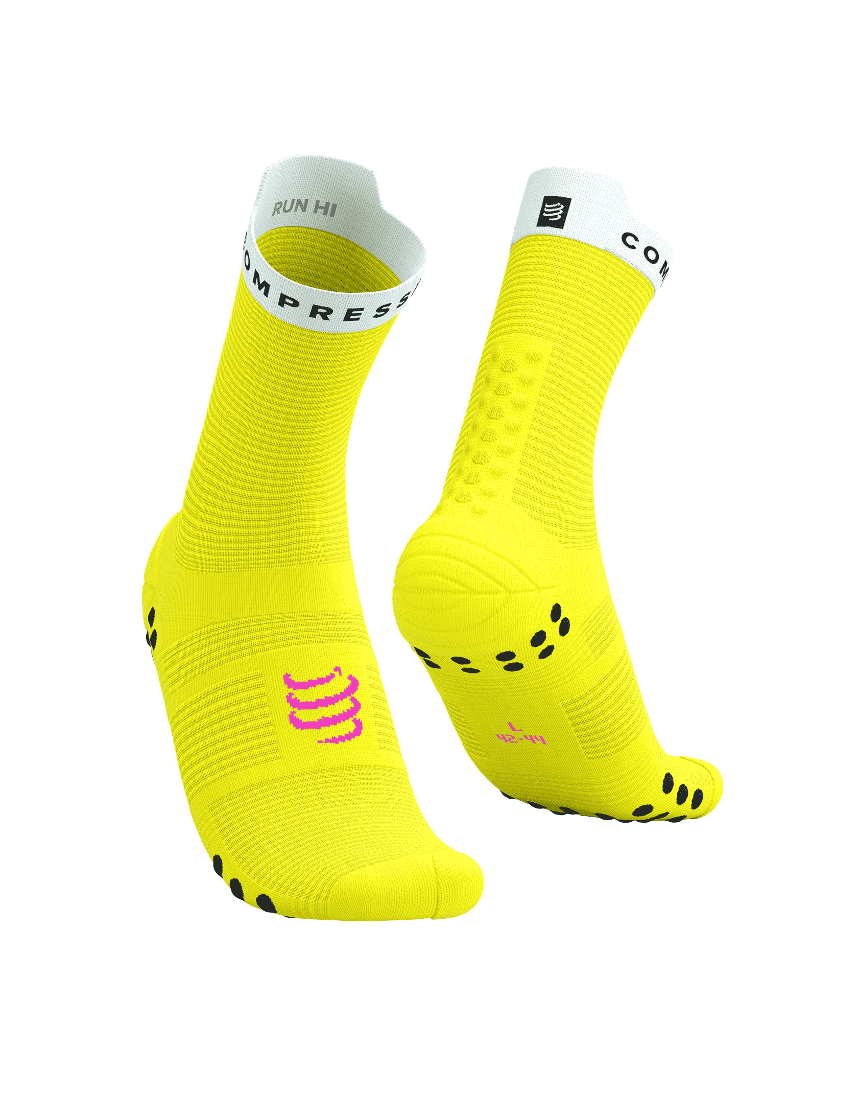 Pro Racing Socks v4.0 Run High SAFE YELLOW/WHITE
