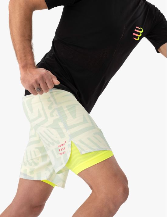 Trail Racing 2-In-1 Short M - Sugar Ice Print