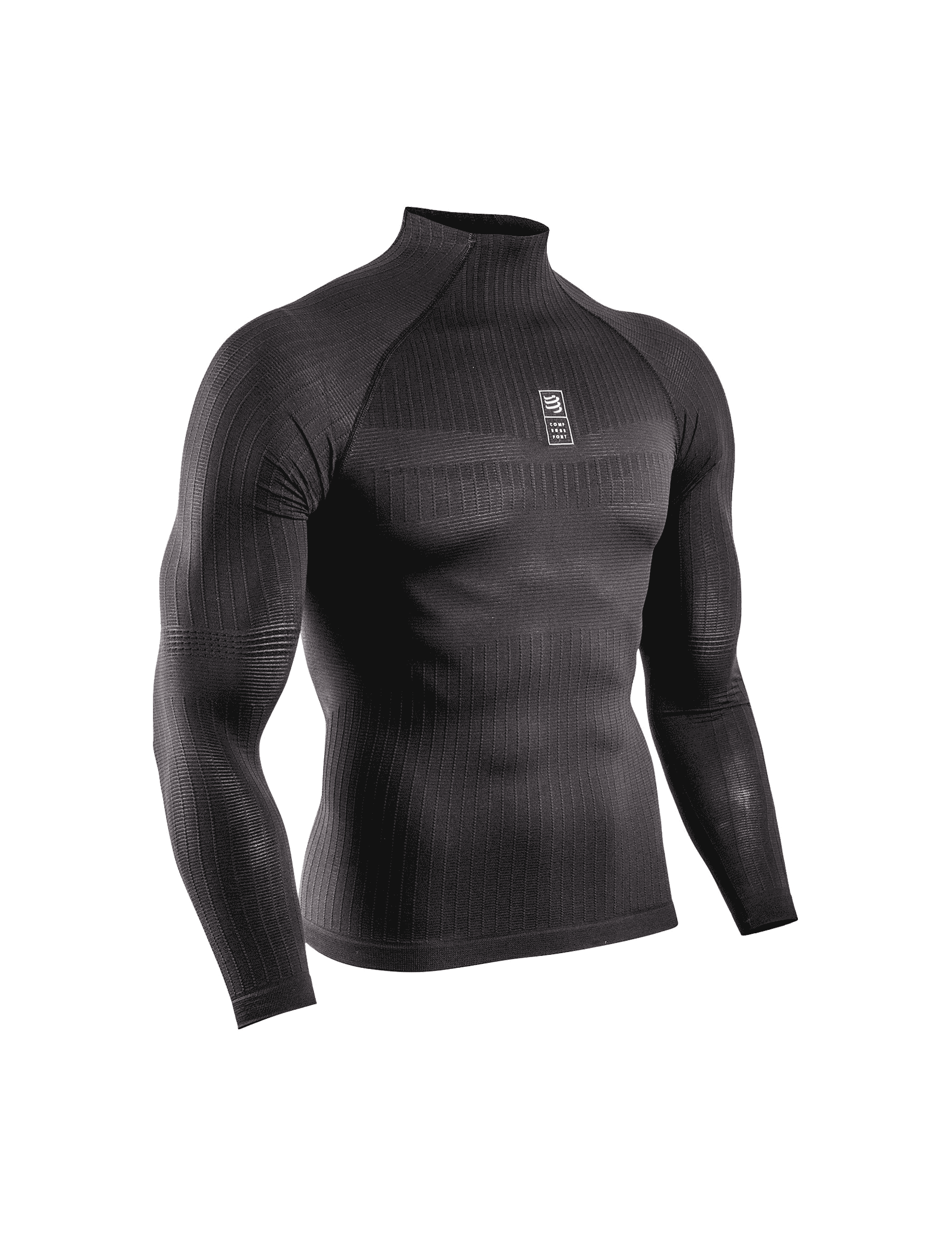 3D thermo 110g LS Tshirt BLACK